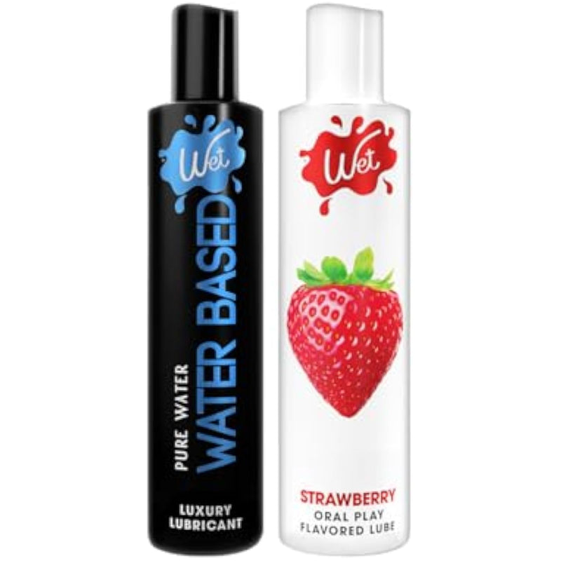 Strawberry And Water-Based Duo | Juicy Strawberry & Original Water-Based, 3Oz (Pack Of 2)