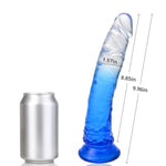 Realistic Jelly Dildo for Hands-Free Play with Strong Suction Cup and Flexible Lifelike Design