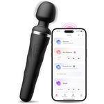 Domi 2 Vibrators Wand Clitoral Massager, Intense Vibrator Black Adult Sex Toys&Games For Women Men Powerful Massage With Dual Rotating Head, Remote Control Vibrator For Couple Play