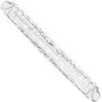 13 Inch Double Ended Realistic Dildo Flexible Clear Dildos Long Dong For Double Sided Lesbian Anal Play G-Spot Stimulator Sex Toys For Women Men Couple