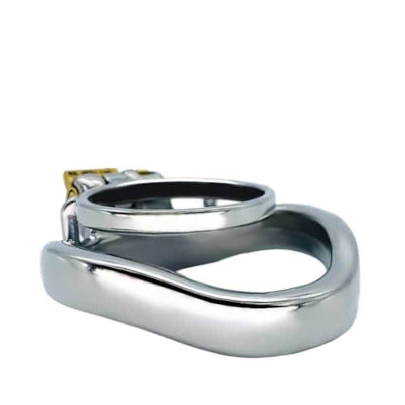 Chastity Device Lock Stainless Steel Chastity Lock Penile Ring Male Chastity Cage With Lock Training Ring For Men Adult Game Sex Toy. (45Mm)