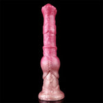 Extra Long Realistic Horse-Shaped Silicone Anal Dildo for Women - 12In Length, Flexible and Waterproof with Suction Cup