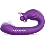 Thrusting Vibrator For Women - 4 In 1 G Spot Vibrator Clitoral Stimulator, Adult Sex Toys With 10 Thrusting 3 Licking 10 Vibrating Modes, Sex Toy Dildo For Women Couples Pleasure(Ciro)