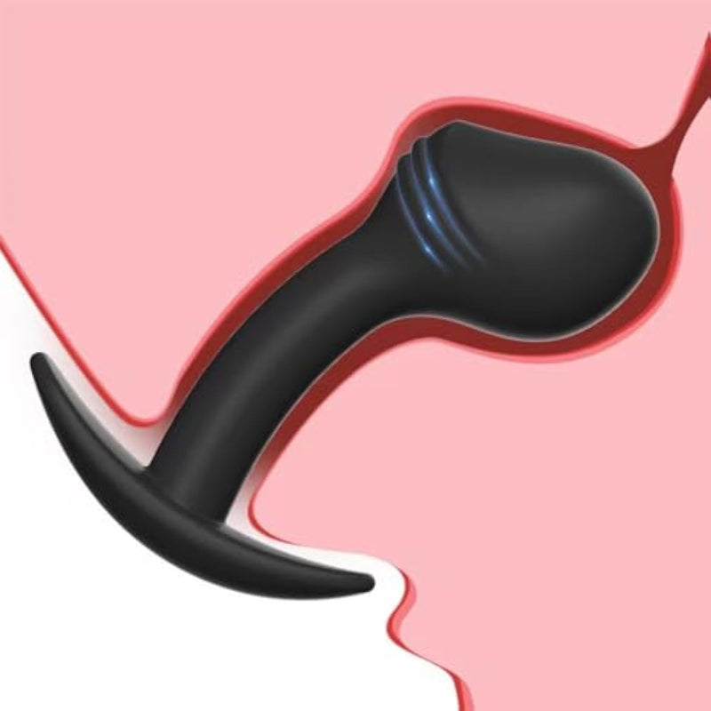 Portable Anal Plug Silicone Butt Plug Anal Sex Toys For Men Prostate Stimulation Masturbation Anal Training Toys With Anchor Base For Women Vaginal Ball Men Anus Dilator Perfect For Bdsm Beginner
