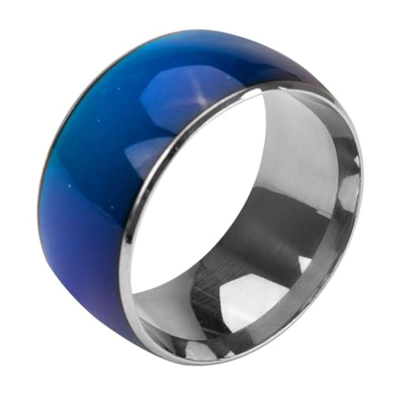 Stainless Steel Temperature-Sensitive Metal Cock Ring for Men's Pleasure and Exercise