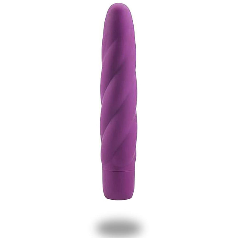 Twist Vibe Textured Silicone Vibrator For Vagina G Spot Clitoris Stimulation 10 Function Vibrator Smooth Touch Waterproof Quiet Powerful Adult Sex Adult Toy Gift For Women Couples (8 Inch, Purple)