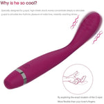 G Spot Stimulator Vibrator Sex Toys, 8 Seconds To Climax 10 Vibration Modes Finger Shaped Waterproof Vibrating, For Women Clit Nipple Anal Female Solo Personal Massagers Adult Toys, Rose Red