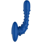 Studded Pro Super Powerful Vibrating Massager - Flexible Silicone Rechargeable Waterproof Anal Sex Toy For Men, Women, And Couples - 10 Vibration Modes - Adult Sex Toys Anal - Blue