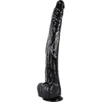 Realistic Dildo, 17 Inch Black Extra Long Huge Anal Dildo With Strong Suction Cup For Hands-Free Play Sex Toys For Women And Men