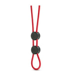 Stay Hard Silicone Double Lasso Loop C Ring And Ball Cinch - Strong, Stretchy - Increase Stamina - Harder Erections - Convenient Dual Quick Release Locks - Penis Enhancing Sex Toy
