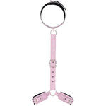 Bdsm Neck To Wrist Restraints Bondage Set Sexy Toys Slave Frisky Beginner Female Restraints Kit Props Collar Back Handcuffs Couple Sm Sex Game Tool With Adjustable Straps Bed Adults Play(Pink)