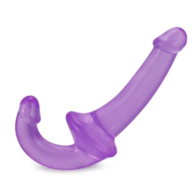 Double Ended Dildo Dual Dong Strapless Sex Toy Extra Long Flexible Realistic Penis G Spot Vaginal Anal Plug For Lesbian Female Masturbation, Purple