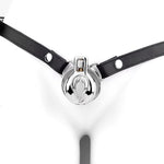 Sissy Chastity Cage Male Chastity Device Steel Chastity Cage With Belt Simulated Vagina Style Bdsm Bondage Penis Cage Sex Furniture (45Mm/1.77In)