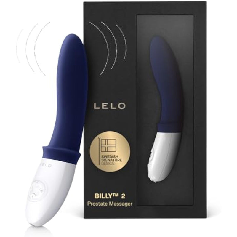 Billy 2 Vibrating Prostate Massager, Anal Vibrator For Men With 8 Pleasure Settings, Smooth And Rechargeable Anal Plug, Anal Toys For Men, Mens Prostate Toy, Deep Blue