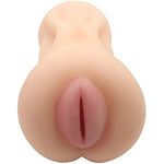 Male Masturbator - Realistic Feel, Tight Tunnel, Supple Lips - Strong Suction, Easy-Grip Design - Pussy - Beige