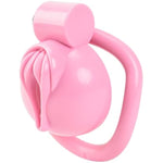 Pink Male Chastity Cage - Sissy Cock Cage With 5 Rings, Breathable Resin, Lightweight Nylon Design, Bondage Gear & Accessories For Sissy Men, Adult Sex Toys, Slave Tool