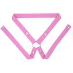 Anti-Off Chastity Device Auxiliary Belt Pink Four Way Elastic Band Widened Strap Chastity Cage Accessory Elastic Band Men Sex Toy Sexy Underwear