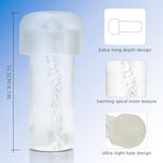 Extended Men'S Penis Pump Magic Sleeve Butt Sleeve Length 6.1 Inch Vacuum Seal Kit Anal Sleeve Replacement Seal Cap 2.5 Inch Cylindrical Large Penis Pump Sleeve For Stronger, Larger Erections