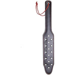 Studded Spanking Paddle For Adults, 14.8In Faux Leather Sex Paddles For Bdsm Play