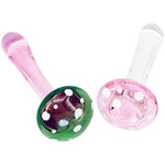 Anal Plug Butt Plugs Trainer, Smooth Glass Mushroom Pleasure Wand Dildos (Pink)