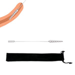 Urethral Sound Dilators With Handle Multi Beads Penis Plug Adult Sex Toys - Catheters & Sounds Stainless Steel Sounding Rods Urethra Stimulation Masturbation Rod For Men (S)