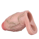 Reusable Universal Size Wide Elastic Dildo Sheath Sleeve, Penis Enlargement Sleeve Sheath With Stretchy Ring,Girth Add Extension Sleeve For Men Couples