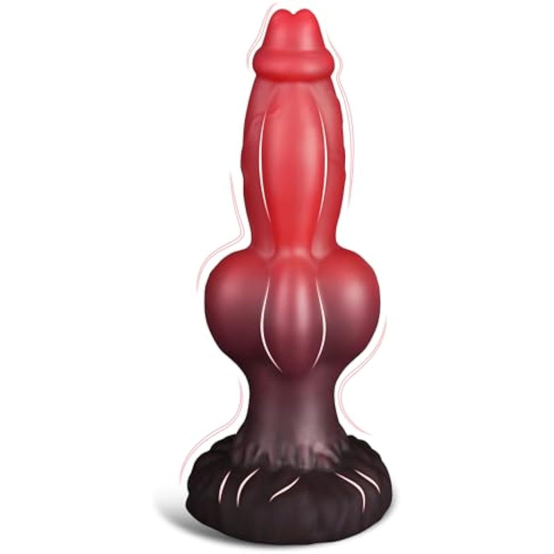 Huge Knotted Fantasy Monster Dildo With Strong Suction Cup, 8.6 Inch Thick Animal Dragon & Dog Knot Toy For Women G Spot, Big Silicone Anal Dildo Anal Plug For Men Gay Prostate, Adult Sex Toys