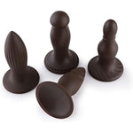 Anal Plug Training Sets?3 Sizes Anal Silicone Dildo With Strong Suction Cup For Men? G-Spot Sex Toys For Women Pleasure Dildo And Anal Play?Prostate Massage Sex Toys For Beginners (S-Brown)