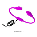 Double Ended Vibrator with 12 Vibration Settings and Rechargeable Double Penetration Design
