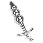 Stainless Steel Anal Butt Plug and Training Expander for Women's Personal Massager