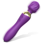 Vibrator Adult Sex Toys, Vibrator Wand Massager With 24 Vibrate Setting And Dual 4D Motors, Waterproof Anal Dildo, Female Purple Vibradore,Vibrater Sexual Pleasure Tools For Women