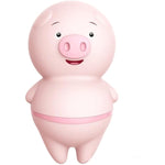 6 Modes Jump Egg Vibrator Cute Pig Shape Mini Vibrator- Silicone Recharge Clitoral Vibrator G Spot Vibrator Adult Sex Toy For Women Man, Pink