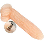 G-Spot Bumps Dildo With Vac-U-Lock Adapter Sex Machine Thrusting Vegetable Penis Big Cock Adult Sex Toy For Vaginal & Anal Stimulation(Flesh)