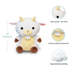 Billy Goat Stuffed Animal - 10 Inches Stuffed Farm Animal Plush - Plushy And Squishy Drawf Mountain Pygmy- Cute Plushie Toy For Baby Boys And Girls