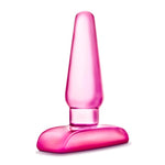Blush B Yours 4" Eclipse Pleaser Butt Plug - Beginner Anal Trainer With Soft Tapered Tip - Slim Insertion Bum Plug, Body Safe Pvc Anchor Base - Adult Anal Sex Toy For Women, Men & Couples - (Pink)