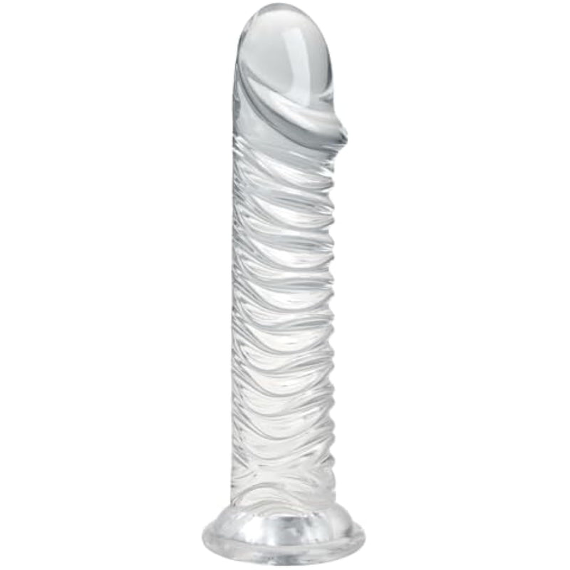 Realistic Small Dildo Butt Plug 6.88 Inch Clear Dildo With Suction Cup Anal Sex Toys For Prostate Massage Anal Stretching Adult Sex Toys For Men Women Couples Masturbation