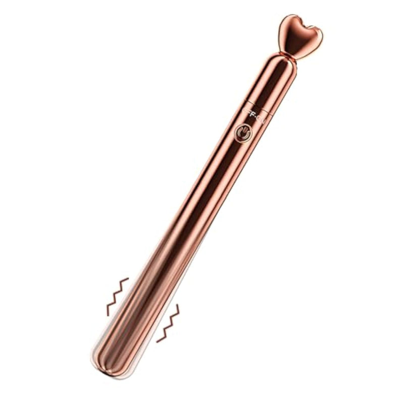 Mini Bullet Vibrator, Female Pleasure Massage Pen Nipple Clitoral Stimulator Wand Mini Dildo G-Spot Bullet Vibrator,10 Frequency Powerful, Adult Sex Toys& Games For Women And Couples(Gold)