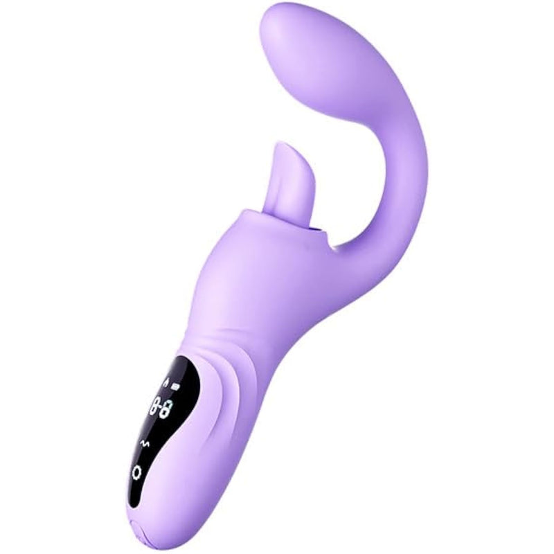 G Spot Vibrator Sex Toys-2 In 1 Adult Sex Toys 360° Rotation Vibrators With 9 Vibrating & 9 Massaging, Waterproof Clitoral Stimulator Dildo Rabbit Vibrator Women Sex Toy (Purple)