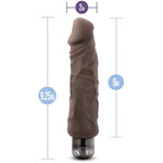 X5 Plus - Hard On 9 Inch Soft Realistic Vibrating Dildo - Ipx7 Subersible Waterproof - Adjustable Multi Speed Stimulating Vibrations - Adult Toy - Sex Toy For Women Men Couples - Brown