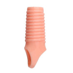 Reusable Sleeves Girth For Men Extender Enlarger Extension Cook Enhancer Ball Stretch Sleeve Girth Best Gift-H61331(Flesh-Colored-2Pcs)
