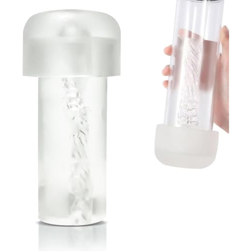 Extended Men'S Penis Pump Magic Sleeve Butt Sleeve Length 6.1 Inch Vacuum Seal Kit Anal Sleeve Replacement Seal Cap 2.5 Inch Cylindrical Large Penis Pump Sleeve For Stronger, Larger Erections