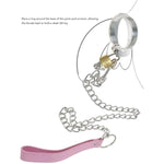 Adult Role-Playing Game Tools Sm Punishment Training Chain Leash Metal Bondage Penis Ring Male Enhancement Penis Ring With Key Cock Ring Set