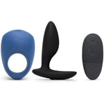 Ditto+ Black Remote Control Vibrating Butt Plug & Pivot Vibrating Cock Ring - App Controlled Couples Sex Toys Bundle