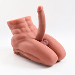 14Lb Sex Love Doll With 8.26In Flexible Huge Dildo For Women, Lifelike 3D Muscular Male Torso Sex Dolls With Tight Anal For Male, Big Dildos Sex Toy For Women/Man Threesome Couple Sex Fun