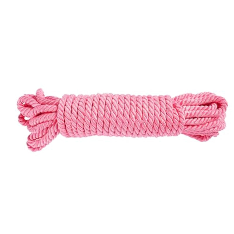 Bamboo Rope By , Rosey Cheeks (Pink), 30Ft