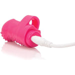 Charged Fingo Vooom – Pink Finger Vibe – Waterproof, Discreet Mini Clitoral Toy For Women – 10-Function Bullet Massager