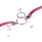 Bondage Training Tool Adult Sex Toys Sex Tool Double Ring Flirting Open Mouth Device Mouth Flail Mouth Plug Ball Deep Throat Black Red