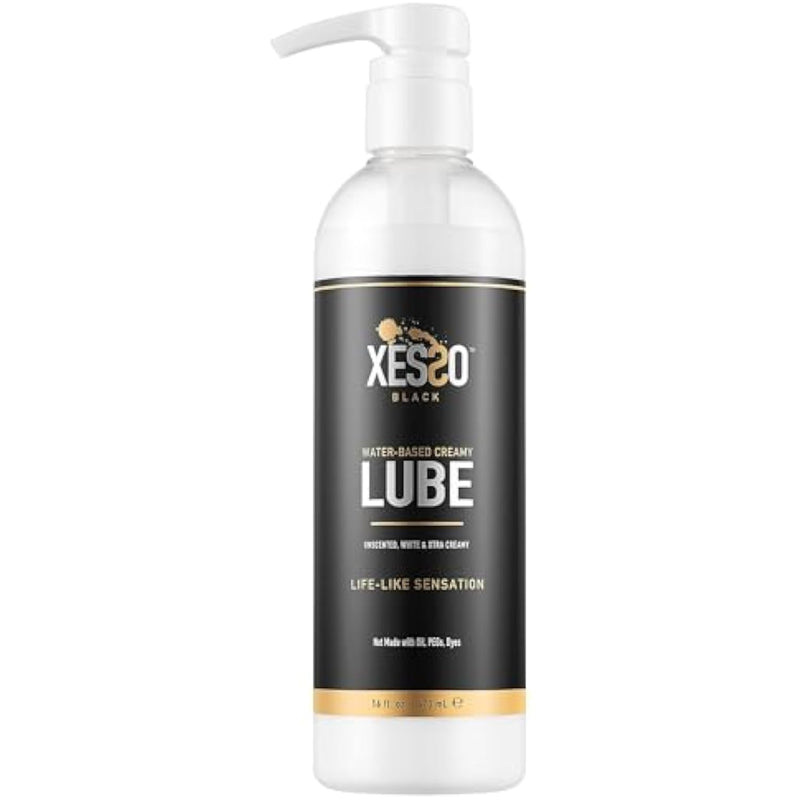 Water-Based Creamy Lube, Unscented 16 Fl Oz, Thick White Gel-Like Slippery Glide, Hypoallergenic For Women, Men & Couples. Made In Us & Discreet Package. Package May Vary