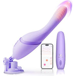 Thrusting Vibrator Adult Sex Toys For Women - 5In1 Sex Machine With Heating & 10 Thrusting Vibrating Modes, App Control & Detachable Suction Base, G Spot Anal Dildo For Couples Female Men Pleasure