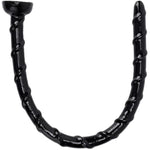 18.5Inch Long Anal Butt Plug, Flexible Long Anal Dildo Anus Massage Stimulation Anal Sex Toy With Strong Suction Cup For Men Women Couple (Black)
